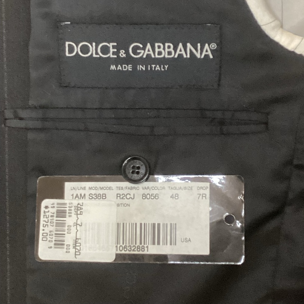 Dolce & Gabbana Timeless Black Pinstripe Suit